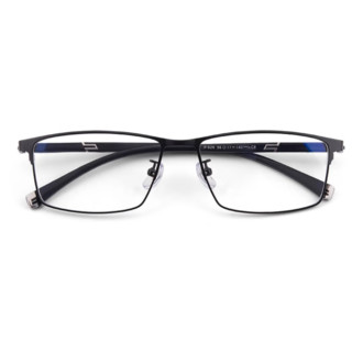 JingPro 镜邦&winsee 万新 929 黑色金属合金眼镜框+1.67折射率 防蓝光镜片