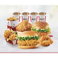 KFC 肯德基 缤纷欢享餐（3-4人）兑换券