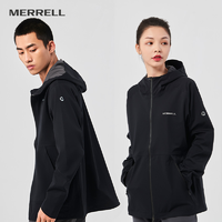 抖音超值购：MERRELL 迈乐 新款Whisper男女防水运动外套户外冲锋衣防风连帽夹克