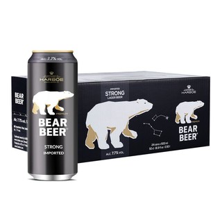 BearBeer 豪铂熊 烈性啤酒500ml*24听 整箱装 德国原装进口