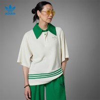 adidas 阿迪达斯 官方三叶草女装运动翻领短袖POLO衫IB2032