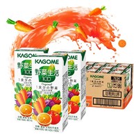 KAGOME 可果美 日本进口复合果蔬汁野菜生活100橙汁早餐蔬菜汁饮料200ml*12瓶装