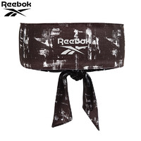 Reebok 锐步 护头带运动健身头巾绑带式健身吸汗篮球网球跑步男女发带 纹理
