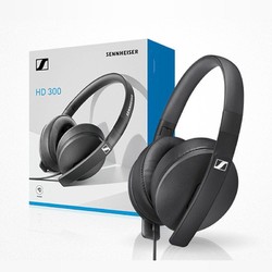 SENNHEISER 森海塞尔 HD300 耳罩式头戴式有线耳机 黑色 3.5mm