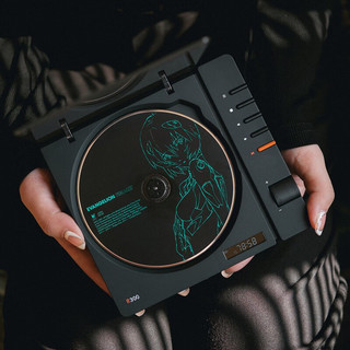 syitren 赛塔林 R300便携式CD播放机复古高音质蓝牙听专辑纯CD机播放器 黑色