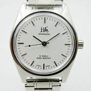 老上海手表7120全钢怀旧复古手动上发条机械表国产经典上海牌手表