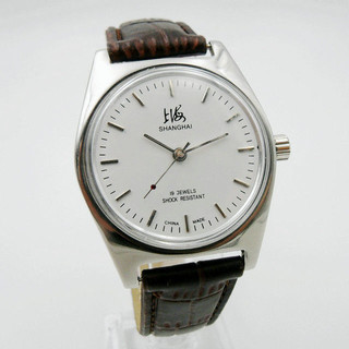 老上海手表7120全钢怀旧复古手动上发条机械表国产经典上海牌手表