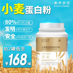 森林家园 小麦蛋白粉500g罐装 蛋白质含量80%