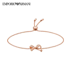 EMPORIO ARMANI 阿玛尼 蝴蝶结手链 玫瑰金色 EG3544221