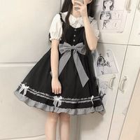 十字银河 原创lolita洋装花祈梦短袖连衣裙原创设计少女甜美优雅