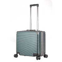 SWICKY 拉杆箱旅行箱18寸登机箱女密码箱男万向轮皮箱ABS+PC行李箱铝框
