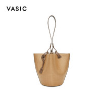 VASIC 23春夏新款 拉菲草/牛皮 Poppy 手提包桶包 凯特周