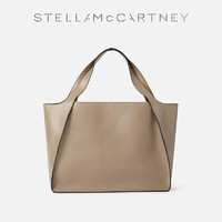 STELLA McCARTNEY 斯特拉·麦卡特尼 [LOGO]Stella McCartney字母印花米色单肩子母包中号手提托特包