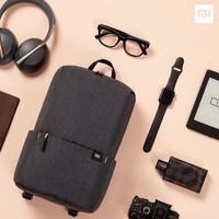 MI 小米 Xiaomi小背包10L双肩包男女情侣简约便携书包休闲场景适用 黑色 10L