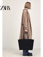 ZARA 春季新款 女包 黑色动物纹购物包托特包 6012110 800