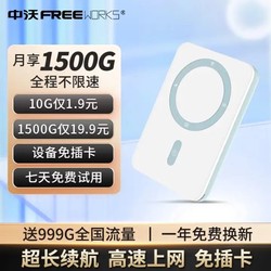 ZHONGWO 中沃 随身wifi免插卡移动wifi无线上网卡随行携4G路由器车载无限流量5