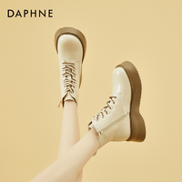 抖音超值购：DAPHNE 达芙妮 马丁靴女2023年新款ins潮英伦风春季单靴高跟爆款短靴厚底