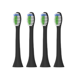 适配飞利浦电动牙刷头 钻石黑色四支装