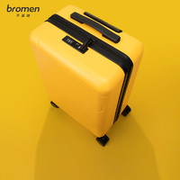 bromen 不莱玫 行李箱20寸轻便大容量登机箱女结实耐用万向轮小拉杆箱男24
