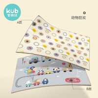 kub 可优比 婴儿爬行垫泡沫地垫加厚xpe玩具游戏毯 动物狂欢1.8m*1.5m*1cm