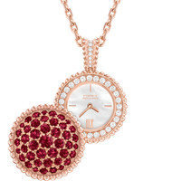 Van Cleef & Arpels 梵克雅宝 Perlée系列 石英腕表 Perlée隐秘式吊坠腕表 红宝石款