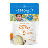 BELLAMY'S 贝拉米 Bellamy’s）婴幼儿有机米粉辅食 有机南瓜益生元米粉