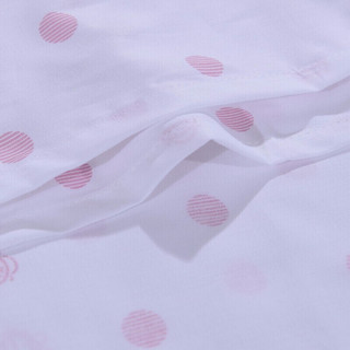 FUANNA 富安娜 玻璃球 全棉床单 粉色 230*250cm