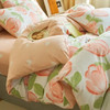 AIDLI 床上四件套纯棉贡缎被套床单枕套全棉斜纹床品套件 爱丽丝玉 150*200三件套