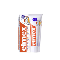 Elmex 艾美适 0-6-12岁儿童牙膏牙刷套装含氟防蛀易洁净低泡 原装进口 儿童牙膏*2+牙刷2支装