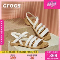 crocs 卡骆驰 女士单鞋 卡骆驰特萝莉女平底束带鞋百搭女鞋|206107