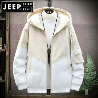 JEEP/吉普 九江羽绒服男款Tk冬季羽绒服男士新款韩版潮流外套青少年短款中学生加厚帅气男装 807黑色 170/L