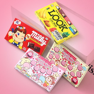 日本不二家/凯蒂猫巧克力 牛奶妹卡通草莓可可脂儿童创意零食礼物