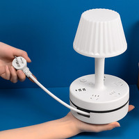 小台灯护眼卧室床头睡眠小夜灯led柔光宿舍插座灯阅读学习专用