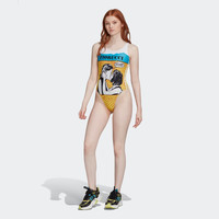 adidas ORIGINALS GRAPHIC BODY 女子连体泳衣 FL4150 白色 36