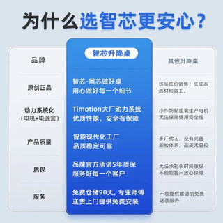 智芯 李仁款电动升降桌台式电脑桌工作台站立式学习桌子家用书桌KU1 KU1岩板 1.6米*0.7米