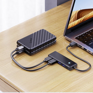 ORICO 奥睿科 USB扩展坞笔记本扩展接口转换器 4口USB3.0分线器 0.15米