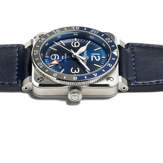 Bell & Ross 柏莱士 BR 03系列 42毫米自动上链腕表 BR0393-BLU-ST/SCA