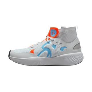 NIKE 耐克 AIR JORDAN Delta 3 Mid 男子休闲运动鞋 DR7614-004 白金色/荷兰橙/青年布色/暗灰色 42.5