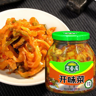 吉香居开味菜306g香辣榨菜麻辣萝卜条丁豇豆木耳大头菜饭扫光即食开胃菜罐装 4瓶