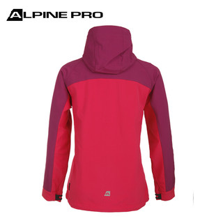 阿尔派妮（Alpine PRO） 女士户外登山徒步衣冲锋衣单层登山服软壳衣 443 桃红 155