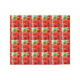 新疆内蒙番茄丁24罐*390g0添加剂新鲜番茄罐头餐饮批发
