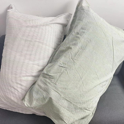 4.9元一对，全棉枕头套简约彩色条纹纯棉枕头套一对同色（约49x69cm左右）纯色成人睡枕