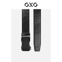 GXG 2022新款自动扣真皮男士皮带西装裤腰带头层牛皮青年商务男式