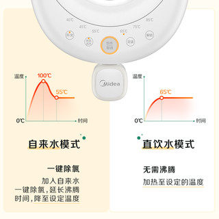 Midea 美的 烧水壶电热水瓶保温电水壶玻璃开水壶恒温家用办公室饮水机