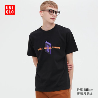 UNIQLO 优衣库 UT男装女装情侣装Minecraft印花T恤短袖我的世界联名451804