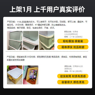 Citylong 禧天龙 加厚家用大容量收纳箱学生宿舍衣服整理箱塑料玩具储物箱