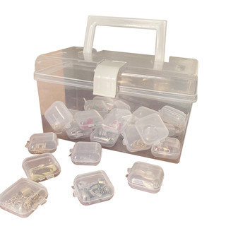 固衡 PVC防氧化透明塑料收纳盒 迷你盒3.5CM