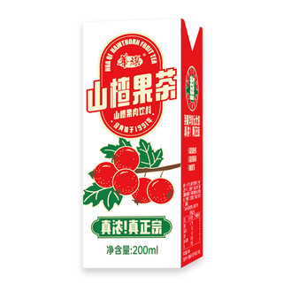 華旗 华旗山楂果茶果肉饮料利乐包200ml