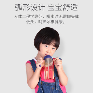 mm吸管杯儿童喝奶大宝宝吸管奶瓶1岁以上2岁3岁PPSU直饮婴儿防呛