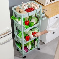 厨房置物架落地多层果蔬菜架用品放装菜篮子物储筐收纳架家用大全